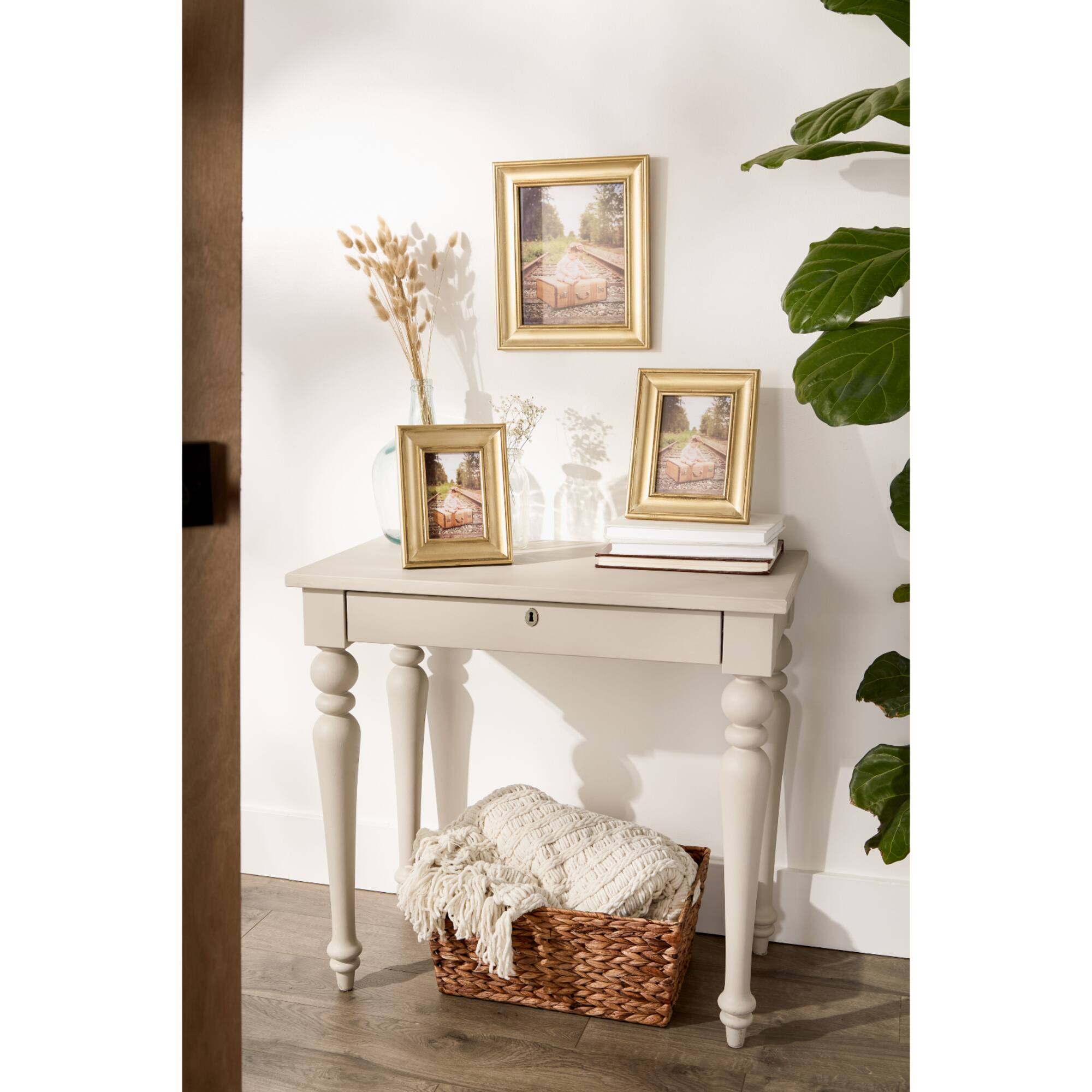 DII® Antique Gold Rub 5" x 7" Farmhouse Picture Frame